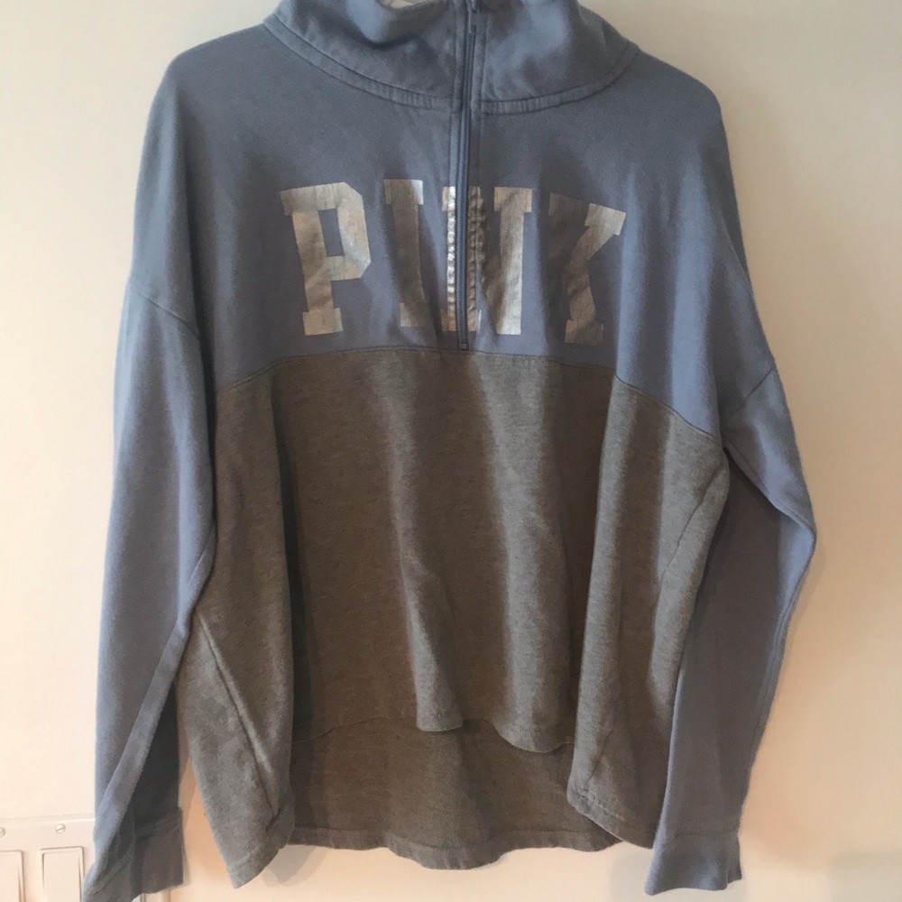 PINK VICTORIAS SECRET - Blue and Gray Pullover